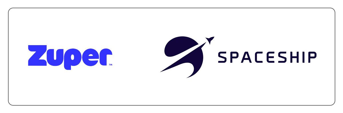 zuper logo, spaceship logo